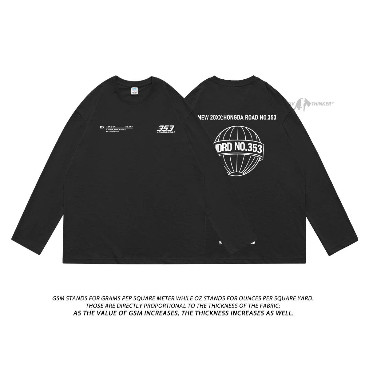 Privathinker High Street Style Men T-shirts Autumn Long Sleeve Fashion Tops Casual Clothing Round Neck Haruku Male Tees